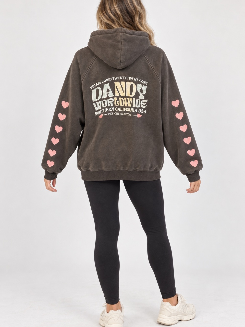 Dandy Worldwide Embroidered Logo Hoodie